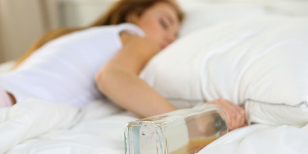 jak alkohol wpływa na sen